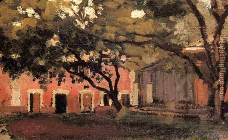 Yerres, the Aviary in the Ornamental Farm painting - Gustave Caillebotte Yerres, the Aviary in the Ornamental Farm art painting